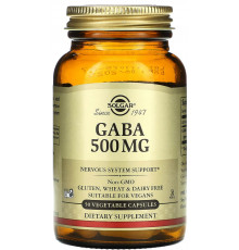 ГАМК Гамма-аміномасляна кислота Solgar GABA 50 капс