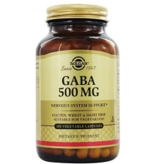 ГАМК, Гамма-аміномасляна кислота (ГАБА) Solgar GABA 500 мг 100 капс