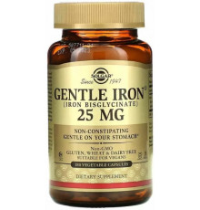 Залізо Solgar Gentle Iron 25 мг 180 вегетаріанських капсул