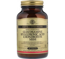 Хондропротектор для суставов Solgar Glucosamine Hyaluronic Acid Chondroitin 60 таб