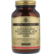 Хондропротектор для суглобів Solgar Glucosamine Hyaluronic Acid Chondroitin 60 таб
