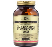 Глюкозамин хондроитин МСМ Solgar Glucosamine Chondroitin MSM 60 таб