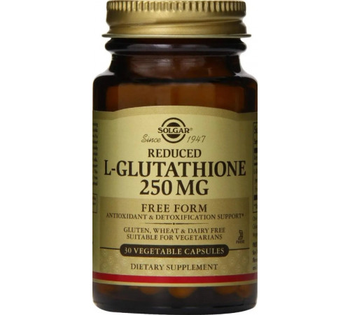 Глутатіон Solgar L-Glutathione 250 мг 30 капс