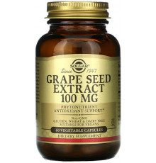Екстракт виноградних кісточок Solgar Grape Seed 100 мг 60 вег капсул