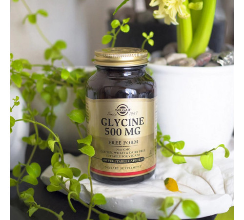 Глицин успокоительное Solgar Glycine 500 мг 100 капс