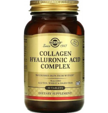 Гіалуронова кислота з колагеном  Solgar Hyaluronic Acid 120 мг 30 таб