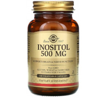 Инозитол Solgar Inositol 500 мг 100 вегетарианских капсул