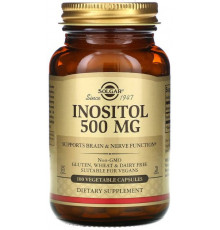 Інозитол Solgar Inositol 500 мг 100 вегетаріанських капсул