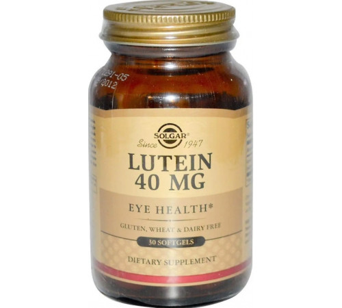Лютеїн для зору Solgar Lutein 40 мг 30 капс