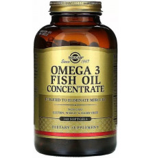 Риб'ячий жир Омега 3 Solgar Omega-3 Fish Oil 240 гелевых капсул