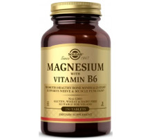 Магний + витамин В6 Solgar Magnesium Vitamin B6 250 таблеток