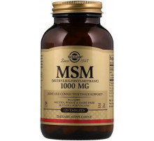 Метилсульфонілметан Solgar MSM 1000 мг 120 таблеток
