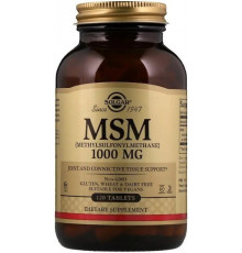 Метилсульфонілметан Solgar MSM 1000 мг 120 таблеток