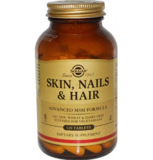 Вітаміни для волосся шкіри і нігтів  Solgar Skin Nails Hair 120 табл
