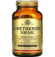 Метіонін Solgar L-Methionine 500 мг 90 вег капс