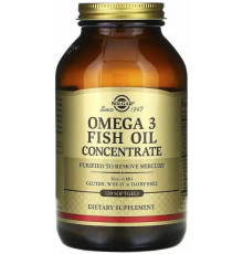 Риб'ячий жир Омега 3 Solgar Omega-3 Fish Oil 120 гелевых капсул