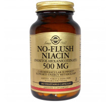 Ниацин витамин B3 Solgar No-Flush Niacin 500 мг 100 капсул