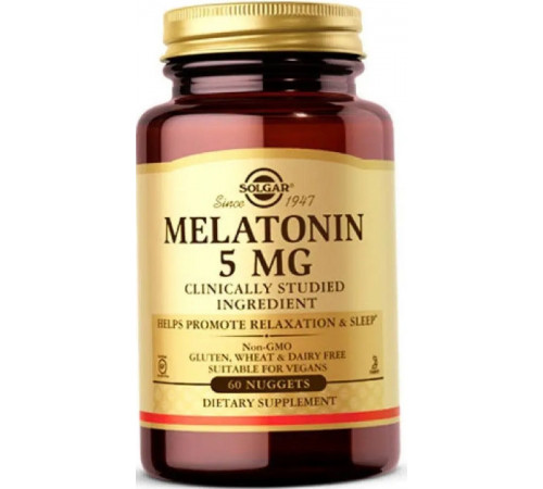 Мелатонин для сна Solgar Melatonin 5 мг 60 таб