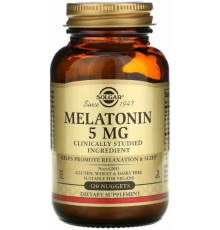 Мелатонін для сну Solgar Melatonin 5 мг 120 таблеток для розжовування