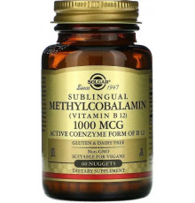 Вітамін В12 (метилкобаламін) Solgar Vitamin B12 1000 мкг 60 таб