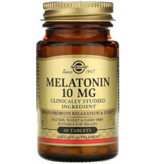 Мелатонін Solgar Melatonin 10 мг 60 таблеток