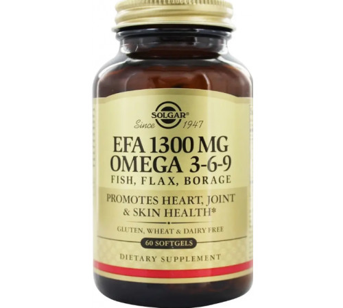 Омега 3-6-9 Solgar Omega 3-6-9 1300 мг 60 гел капс