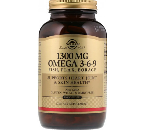 Омега 3-6-9 Solgar Omega 3-6-9 120 гел капс