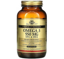 Омега-3 рыбий жир Solgar Omega-3 EPA & DHA 950 мг 100 гел капс