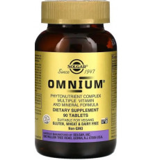 Омніум, мультивітаміни та мінерали Solgar Omnium Phytonutrient Complex 90 таб