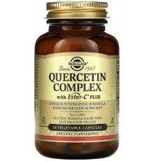 Кверцетин комплекс з естер-С Solgar Quercetin 50 вег капсул
