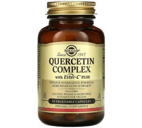 Кверцетин комплекс з естер-С Solgar Quercetin 50 вег капсул