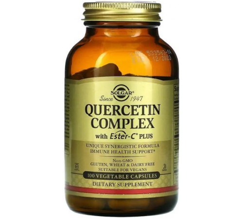Кверцетин комплекс з естер-С Solgar Quercetin 100 вег капсул