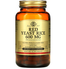 Червоний дріжджовий рис Solgar Red Yeast Rice 600 мг 120 капс