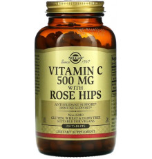 Вітаміни Solgar Вітамін С с шипшиною Vitamin C 500 мг 250 таб