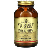 Вітамін С з шипшиною Solgar Vitamin C 1500 мг 90 таблеток