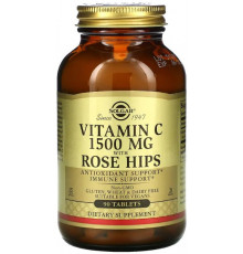 Вітамін С з шипшиною Solgar Vitamin C 1500 мг 90 таблеток