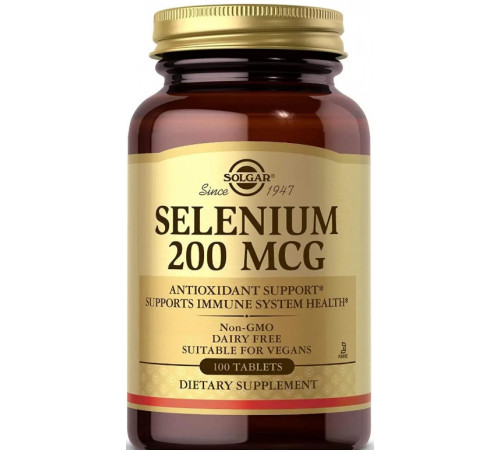 Селен Solgar Selenium 200 мкг 100 таб