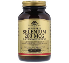 Селен без дріжджів Solgar Selenium 200 мкг 250 таблеток