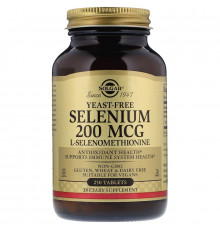 Селен без дріжджів Solgar Selenium 200 мкг 250 таблеток
