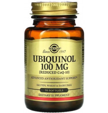 Убіхінол для роботи серця Solgar Ubiquinol 100 мг 50 капс