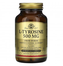 Тирозин Solgar L-Tyrosine 100 вег капс