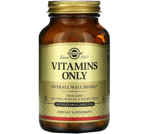 Мультивітаміни Solgar Vitamins Only 90 вег капс