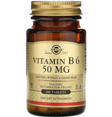 Вітамін В6 Solgar Vitamin B6 50 мг 100 таб