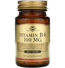 Вітамін В6 Solgar Vitamin B6 100 таб