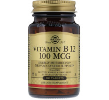 Вітамін В12 (ціанокобаламін) Solgar Vitamin B12 100 таб