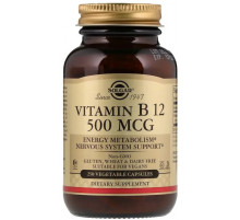 Вітамін В12 Solgar Vitamin B12 500 мкг 250 вег капс