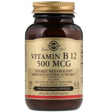 Вітамін В12 Solgar Vitamin B12 500 мкг 250 вег капс