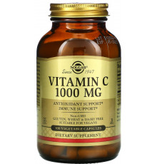 Вітамін С аскорбінова кислота 1000 Vitamin C Solgar 100 капс
