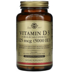 Вітамін Д3 Solgar Vitamin D3 125 мкг (5000 МЕ) 240 вег капсул