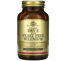 Вітамін Е Solgar Vitamin E із селеном 100 вегетаріанських капсул